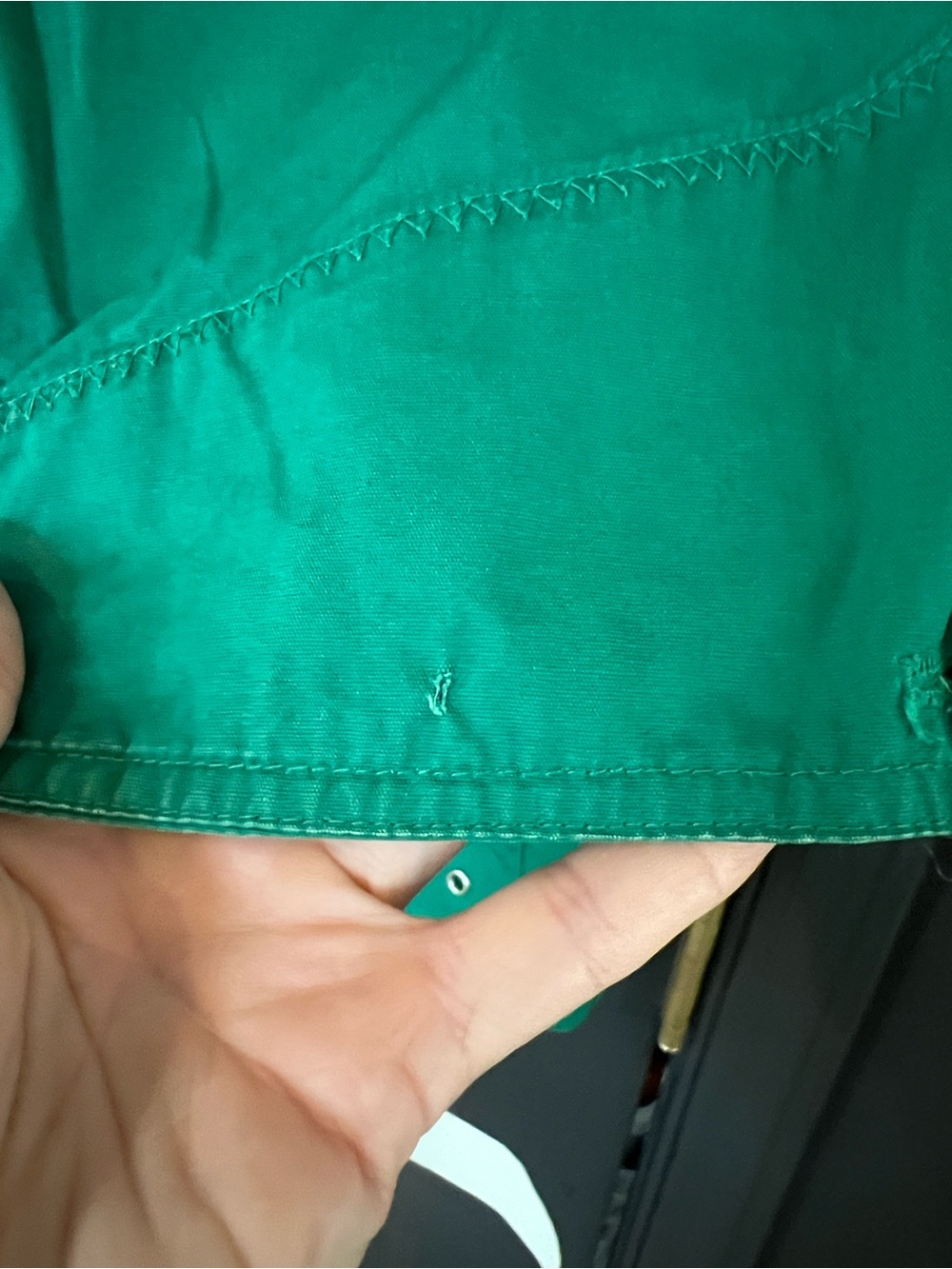 Vintage Green Toggle Coat with Corduroy Collar - Picture 11 of 11